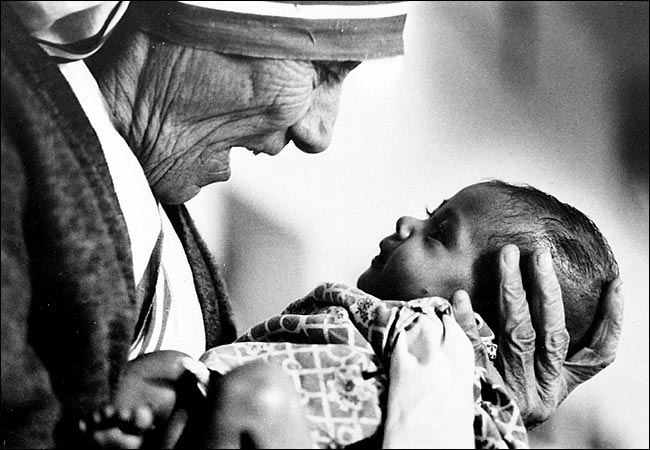 madre teresa di calcutta. Calcutta, 1978