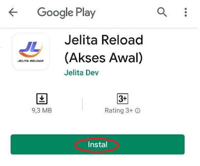 Instal Aplikasi Android Jelita Reload