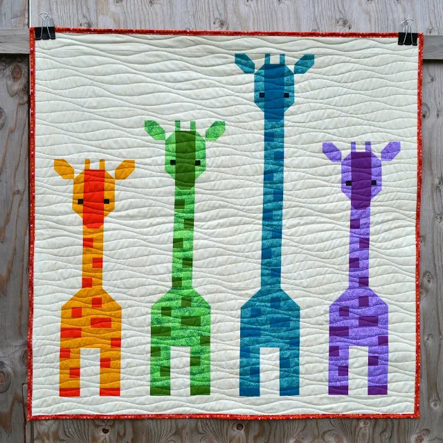 giraffes in a row