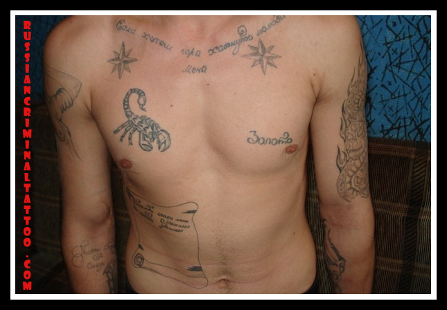 russian mafia tattoo. Russian Criminal Tattoo Photos