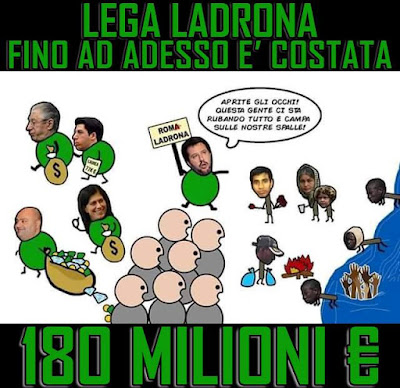 Risultati immagini per lega ladrona vignette