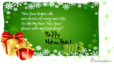 Happy New Year 2013 Greeting Wallpaper