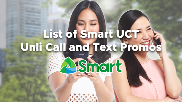 List of Smart UCT - Unli Call and Text Promos 2019
