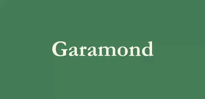 garamond top fonts for microsoft excel users on canva