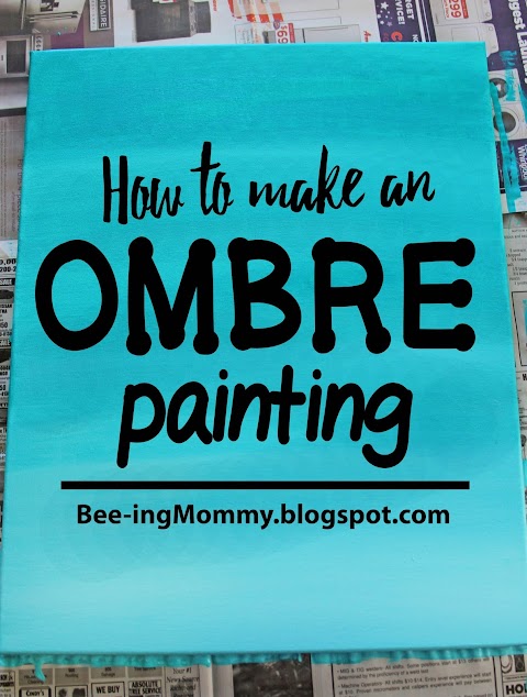 Ombre Painting Tutorial - "Laugh like your ten, Party like your twenty..."