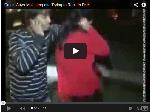 Drunk Guys Molesting and Trying to Rape in Delhi 