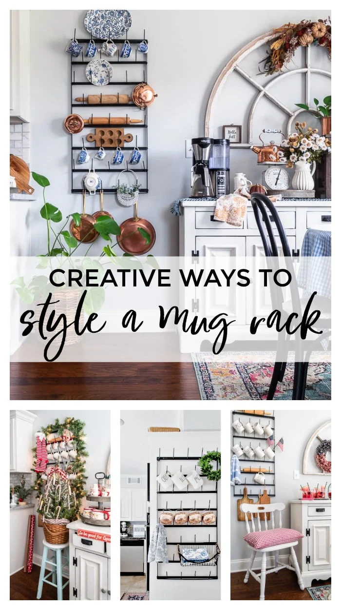 mug rack styling ideas for all seasons