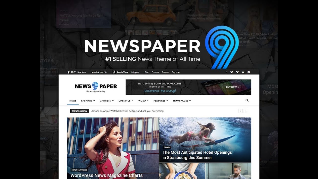 Newspaper News Magazine WordPress Theme