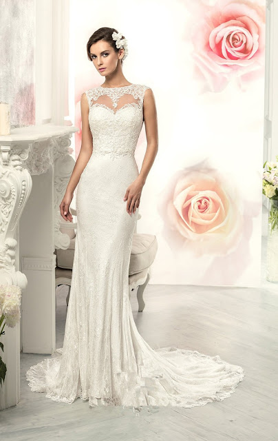 Elegant-Scoop-Sheath-Wedding-Dresses-with-Sweep-Train-Backless-White-Lace