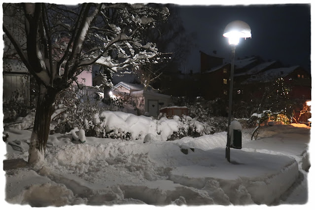 Fint med snø i Verksgata borettslag på Rodeløkka i Bydel Grünerløkka i Oslo!