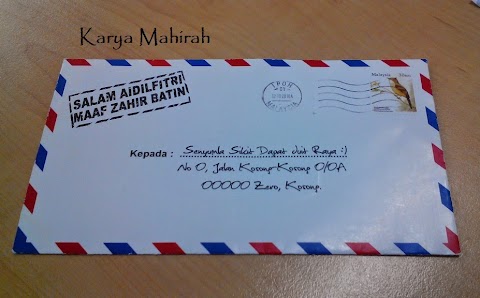 contoh muka depan sampul surat