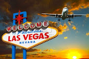 LAS VEGAS — Officials say about 99,000 more people visited Las Vegas in . (travel las vegas plane landing near las vegas welcome sign)