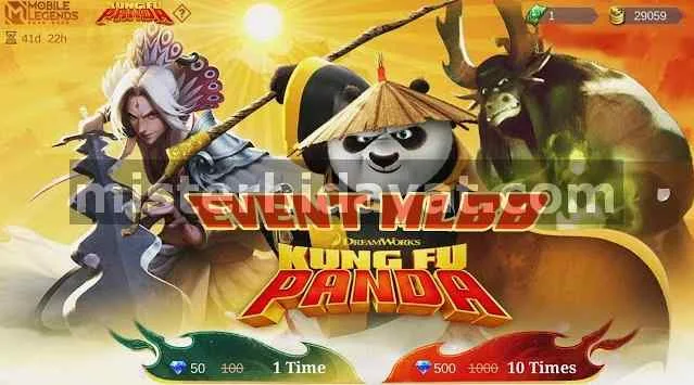 Cara Dapat Skin KungFu Panda (Akai, Thamuz, Ling) Gratis di MLBB