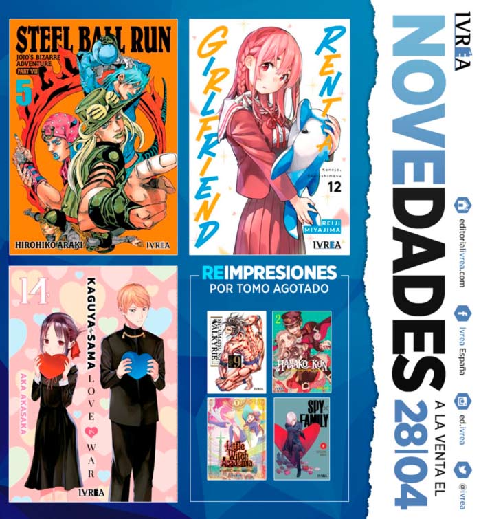 Novedades Ivrea 28 de abril 2022 - manga