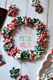 festive pretzel melts