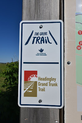 Headingly Grand Trunk Trail sign on Great Trail Winnipeg.