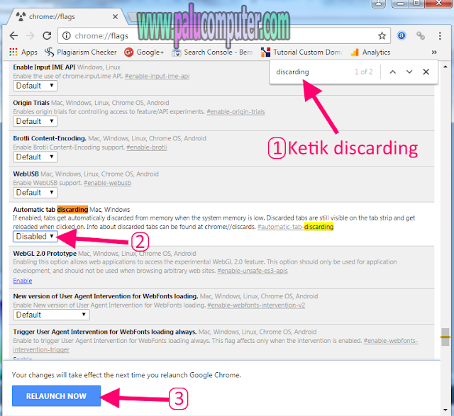 mematikan auto refresh di google chrome