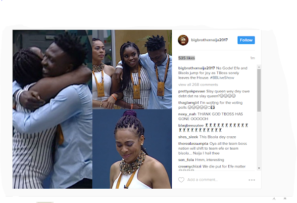 SOCIAL MEDIA TURNS BLOODY AS TBOSS GETS EVICTED