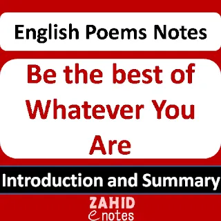 Be the best of whatever you are summary and introduction