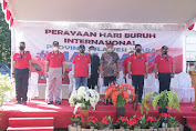 Kapolda Sulut Hadiri Peringatan Hari Buruh Internasional 2021