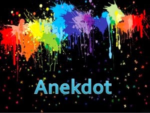 Pengertian anekdot