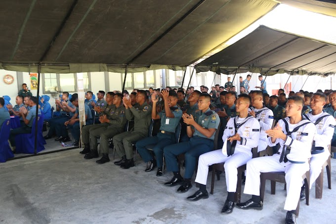 Danwing Udara 3 beserta Prajurit Rajawali Laut Wilayah Timur Hadiri Tatap Muka dengan Komandan Puspenerbal