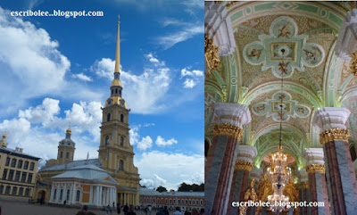 Viaje a Rusia: San Petersburgo: fortaleza de Pedro y Pablo e interior de su catedral