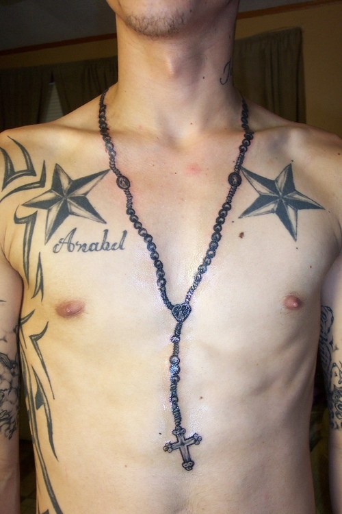 The last of my Mens Tattoos just shows that men can get star tattoos as well