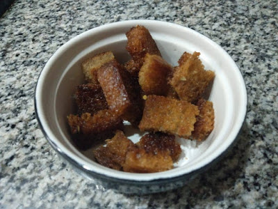 process of making without oven crunchy crouton