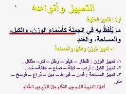 تَمْيِيزُ الذَّاتِ المُفْرَدُ لِلْمَقَادِيرِ