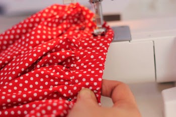 Stitching on top on elastic for perfect waistband