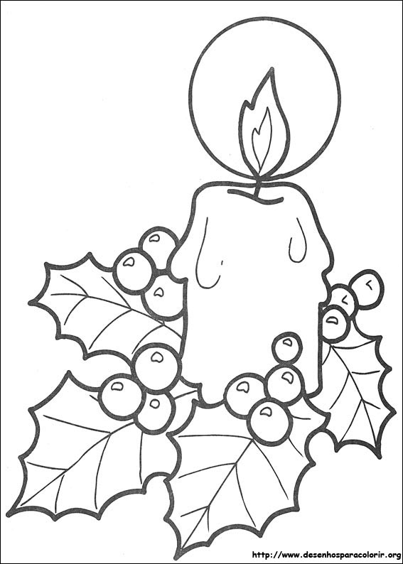 desenho para colorir natal