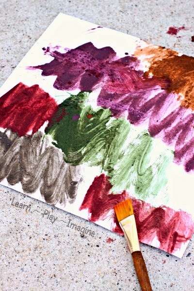 Beautiful textured mud paint recipe.  Spring art kids will love!