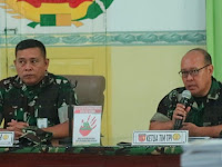  RINDAM XVI/PTM TERIMA KUNJUNGAN VERIFIKASI LAPANGAN TIM TPI KODAM XVI/PTM