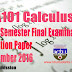 Calculus Previous S1 Final Examination Question Paper December 2016