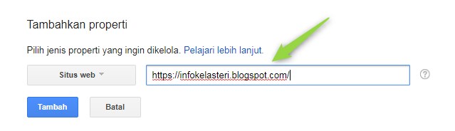 Cara mendaftarkan Blog di Google Webmaster Tools