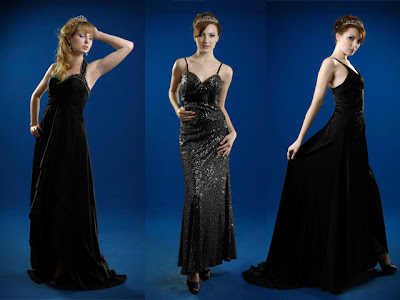 halter black evening dresses