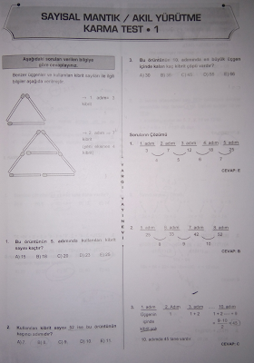 kpss ve banka sınavları için sayısal mantık soruları