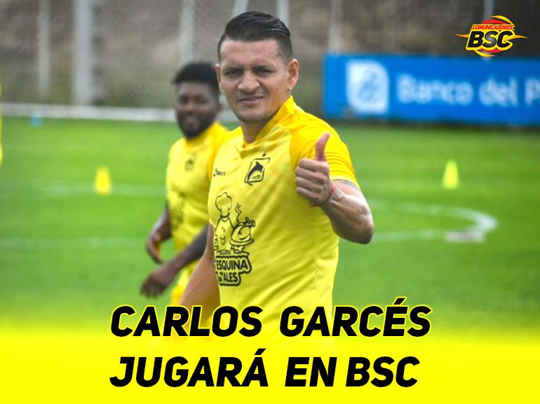 Carlos Garcés jugará en BSC en el 2021