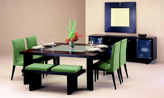 furniture meja  makan  minimalis  modern  desain gambar 