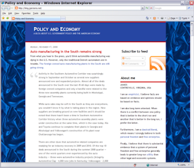 Policy and Economy Blog