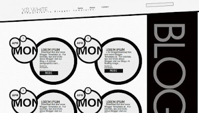 X8 White Blogger Templates