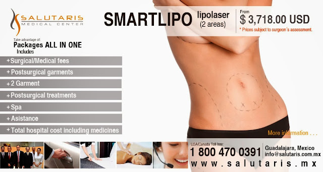 Smartlipo liposuction lipolaser price cost package in Guadalajara Mexico