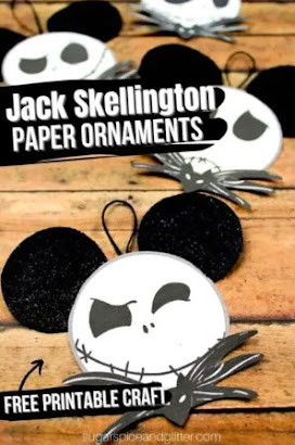 Jack Skellington Paper Ornament