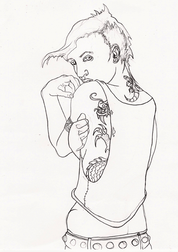 wanted to do my own Lisbeth Salander The Girl with the Dragon Tattoo