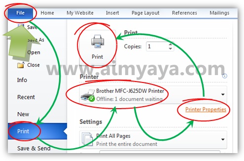  biasanya kulitas cetak akan lebih diperbaiki sebab dokumen tersebut akan menjadi  Cara Mengatur Kualitas Cetakan Dokumen Ms Word 2010