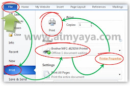 Cara Mengatur Kualitas Cetakan Dokumen Ms Word 2010