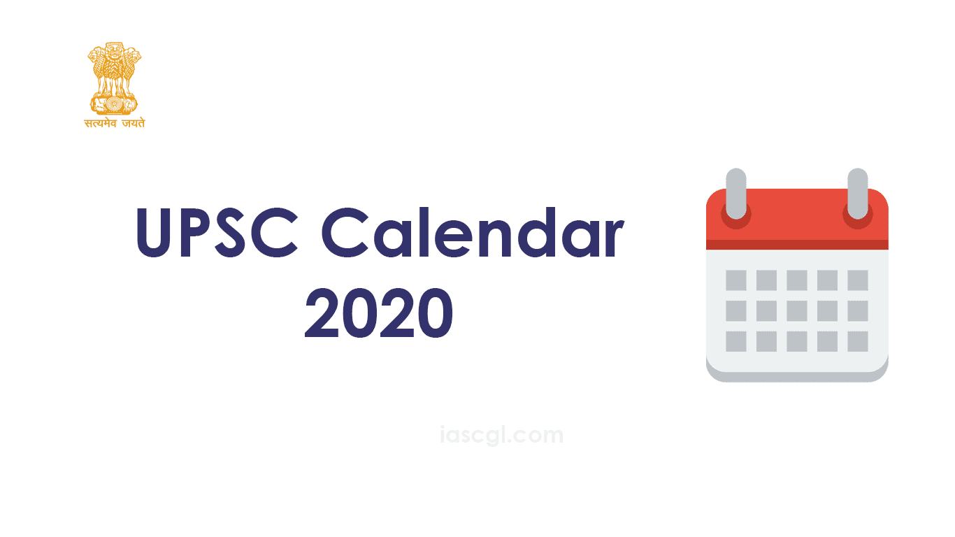 UPSC Calendar 2020