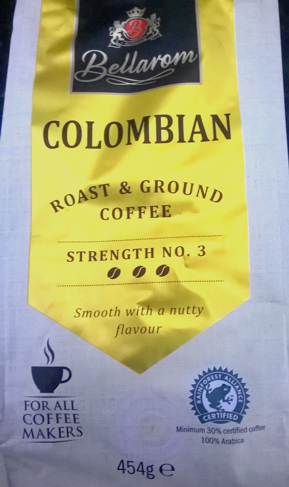 Smell the tea and coffee Lidl Bellarom Colombian Coffee
