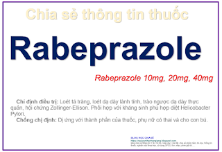 THUỐC RABEPRAZOLE 10 mg, 20 mg, 40 mg